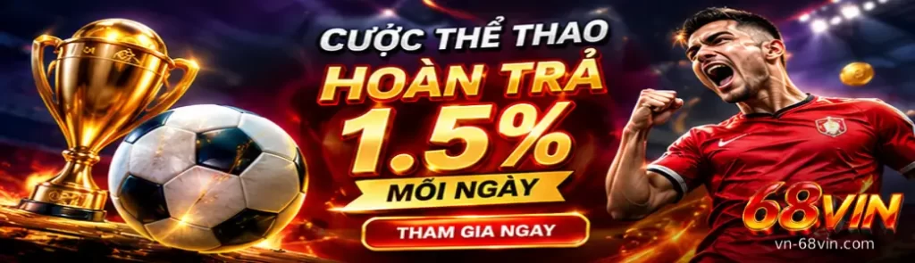 Banner hướng dẫn nạp và rút tiền tại 68VIN